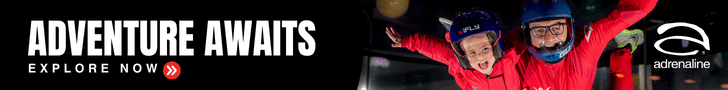728x90 adrenaline.com - Indoor Skydiving